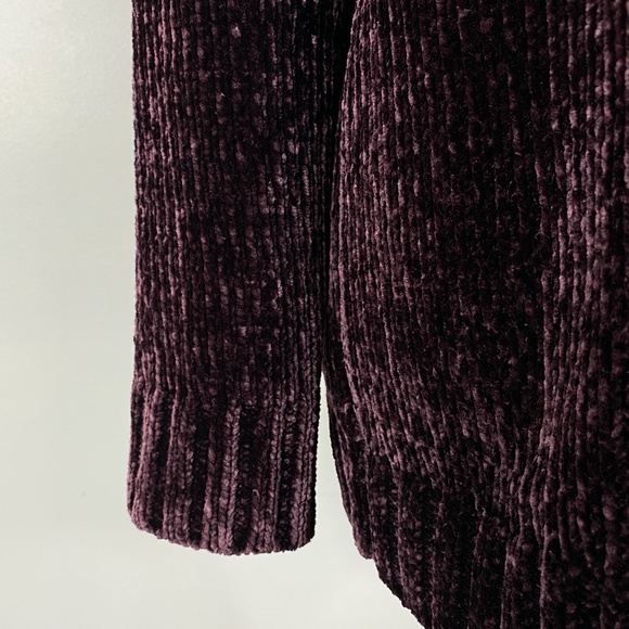 ORVIS Soft Chenille Pullover Sweater Plum Purple Sz. M - Picture 6 of 10